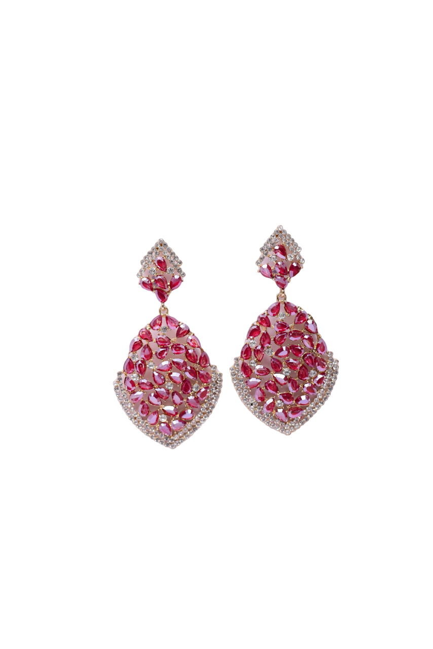 Namokriti Glam Stone-Studded Earrings – Sparkle Boldly at Every Occasion